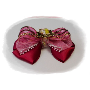 Lady Oscar ( The Rose of Versailles ) ベルサイユのばら Marie Antoinette Anime Cabochon Hair Bows ( Hair Clip or Hair Band )